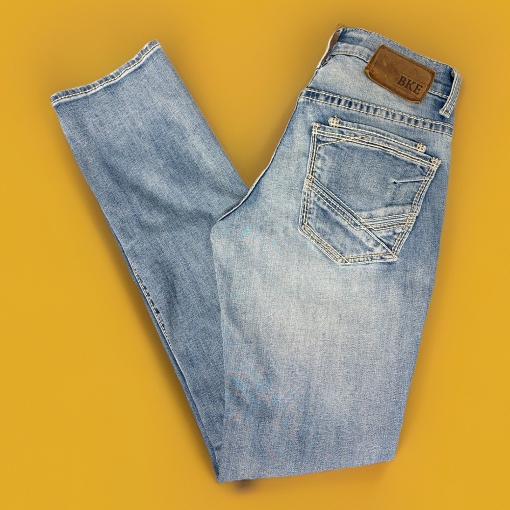 BKE Alec Jeans Slim Straight Size 27R Men's Denim Blue